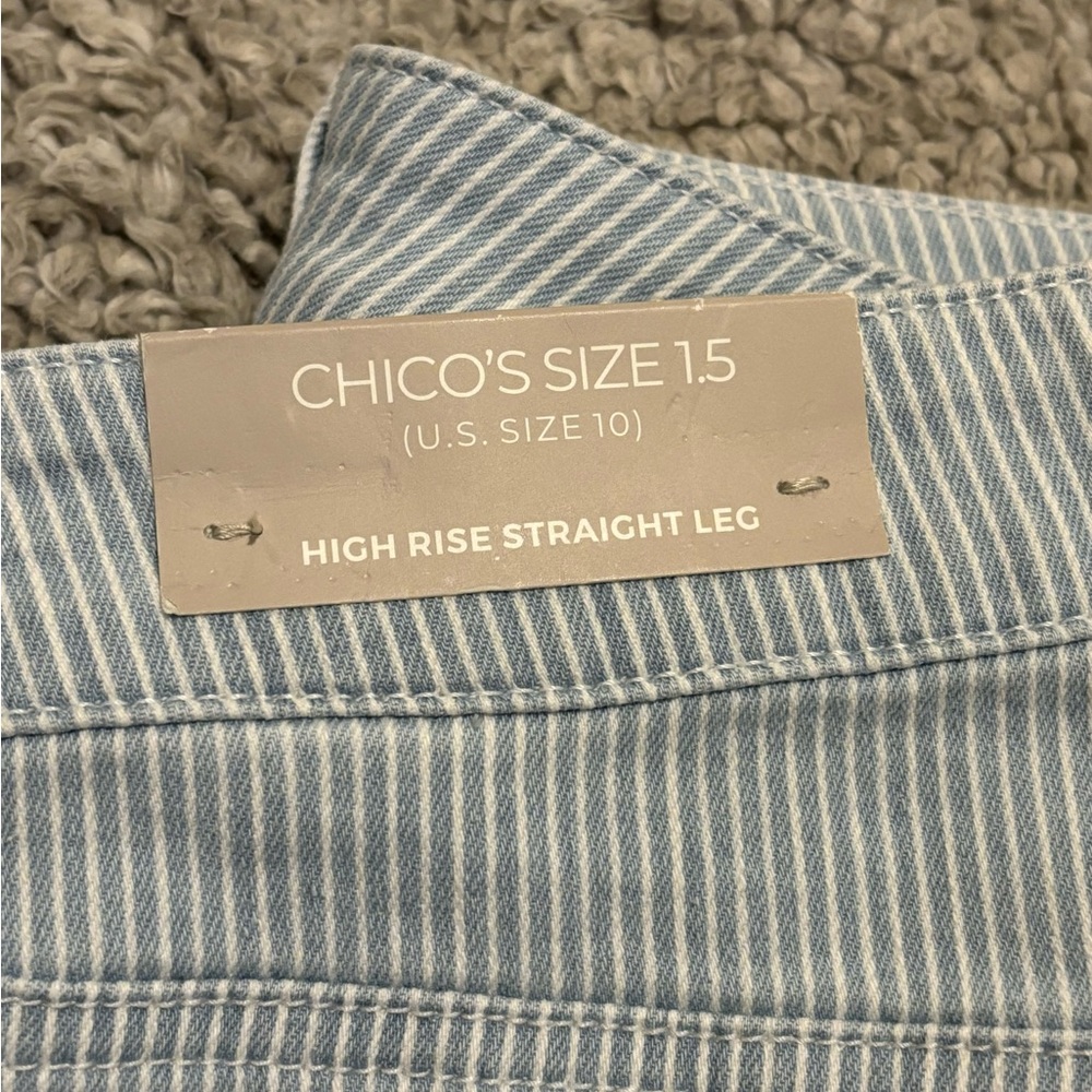 NWT Chico’s High-Rise Straight-Leg Crops Size 10 - Picture 6 of 9